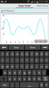 函数计算器Maths Solver截图