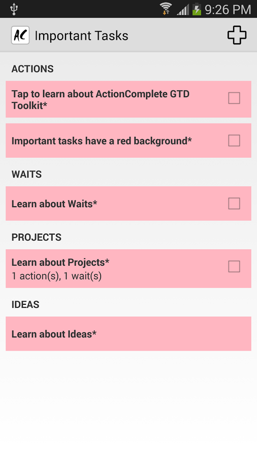 ActionComplete GTD Toolk...截图8