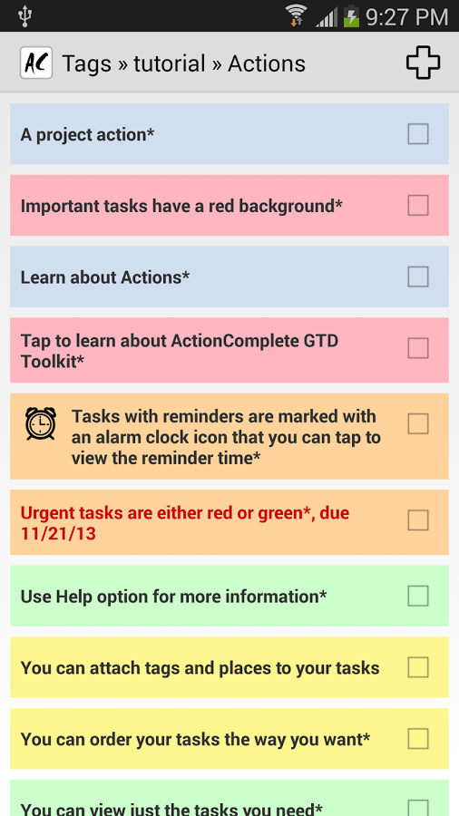 ActionComplete GTD Toolk...截图9