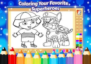 Spider Patrol Superhero Coloring Pages截图1