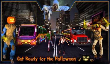 Halloween Party Bus Driver 3D截图5