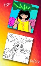 Paint The Sketch - A Coloring Game For Kids截图5