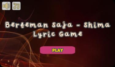 Berteman Saja - Shima Lyric Game截图1