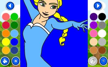 Colorear Princesas Frozen截图2