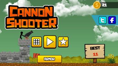 Stickman Cannon Shooter截图1