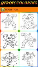 Heroes Coloring Book for kids截图2