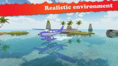 Sea Plane Flight Sim : Island Tourist Transporter截图1