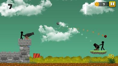 Stickman Cannon Shooter截图2