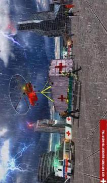 地理风暴城市救护车和直升机救援任务截图