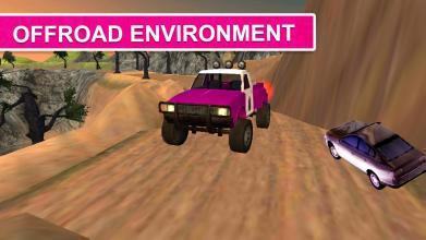 Pink Lady Offroad Mountain Jeep Driver Simulator截图5