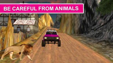 Pink Lady Offroad Mountain Jeep Driver Simulator截图4