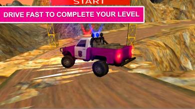 Pink Lady Offroad Mountain Jeep Driver Simulator截图3