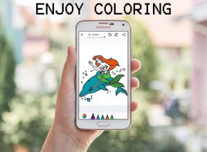 Coloring Book for Princess Mermaid截图4