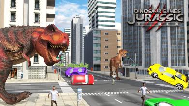 DINOSAUR GAMES : JURASSIC T-REX DINOSAUR SIMULATOR截图5