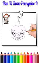 How To Draw Pennywise IT(Pennywise IT Drawing)截图4