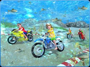 Kids Underwater MotorBike Race Adventure截图2