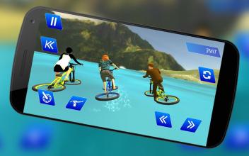 Beach Bicycle BMX Water Surfer Stunts Simulator 3D截图3