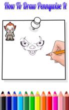 How To Draw Pennywise IT(Pennywise IT Drawing)截图3