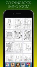 Coloring Page Living Room截图2