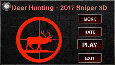 Deer Hunting 2017 : Sniper hunt game截图1