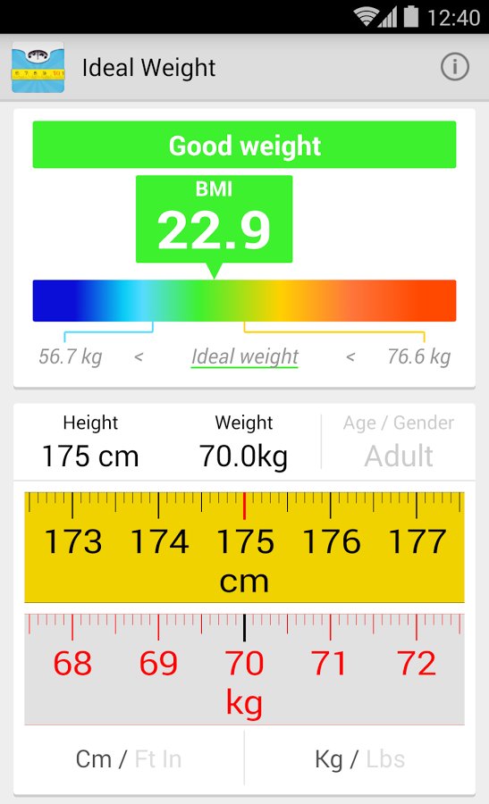 理想体重（BMI）的截图11