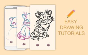 Draw Drawings Lazy Cats from Cartoons截图2