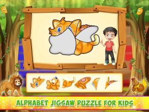 Kids Alphabet Tracing Jigsaw & Color Fun截图3