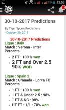 Tiger Sports Prediction截图3