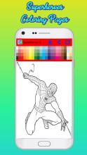 Superheroes Coloring Pages截图4