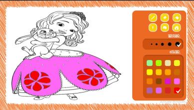 Little Princes Sofia coloring截图2