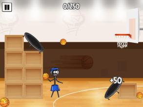 Stickman Trick Shot Basketball截图2