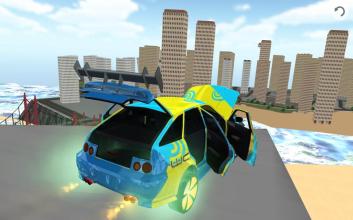 Flying Car Simulator 3D截图4