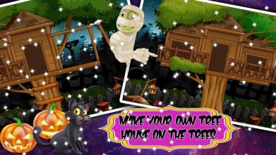 Tree house builder : Halloween Game截图2