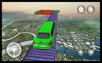 Limo Car Sky Track Impossible Driving Simulator 3D截图4