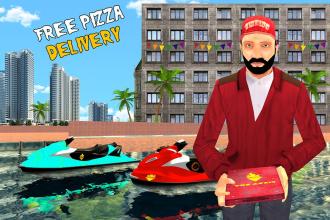 Pizza Delivery Water Boat Simulator截图2