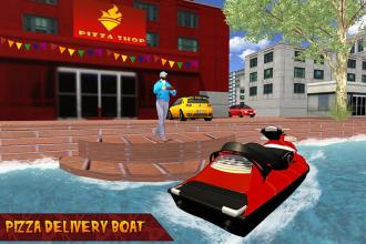 Pizza Delivery Water Boat Simulator截图1