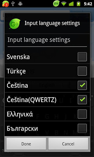 Czech for GO Keyboard截图1