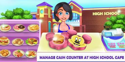 High School Lunch Box Cashier - Kids Game截图1