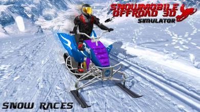 Snowmobile Off-Road 3D Simulator截图3