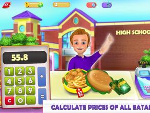 High School Lunch Box Cashier - Kids Game截图3