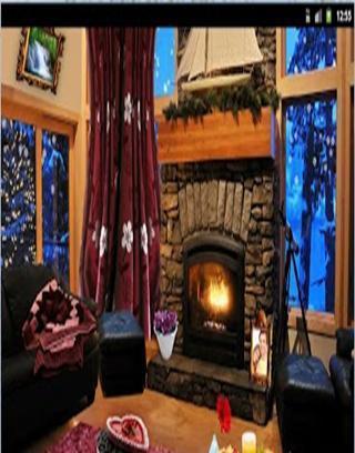 Romantic Fireplace Live Wallpaper Free截图3