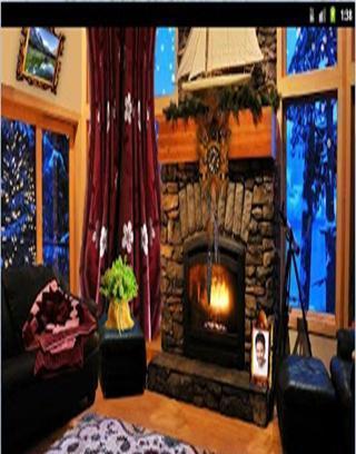 Romantic Fireplace Live Wallpaper Free截图2