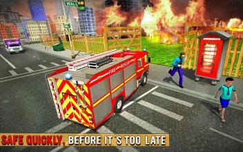 Fire Fighter Truck Real City Heroes截图4