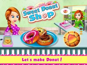 甜 甜甜圈 店 - 童装 烹饪 游戏截图1