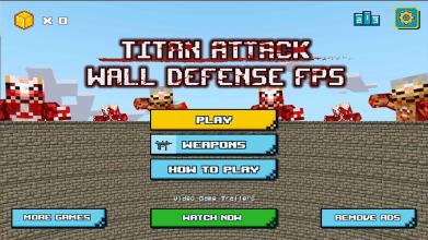 Titan Attack: Wall Defense FPS截图1