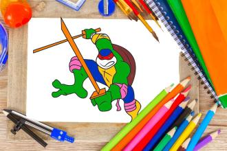 Coloring Game: for Draw Turtle Ninja截图2