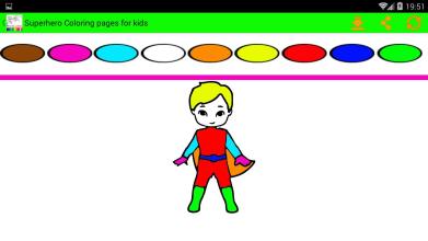 superheros coloring pages book for kids截图4