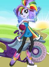 Dress up Rainbow Dash Moto截图3