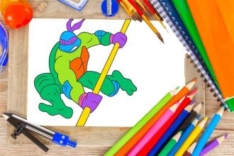 Coloring Game: for Draw Turtle Ninja截图3