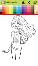 How to color princess barbi (painting games girls)截图2